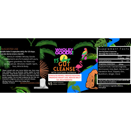 6 x 2.5  15 Day Gut Cleanse Capsules