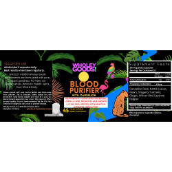 6 x 2.5 Blood Purifier capsules label