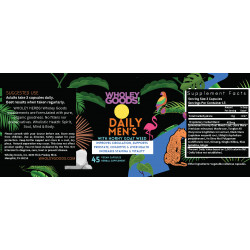 6 x 2.5  Daily Men's capsules label