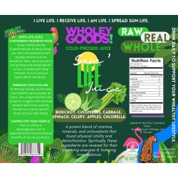 6 x 5  Wholey Goods Colorful Juice Life