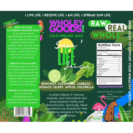6 x 5  Wholey Goods Colorful Juice Life