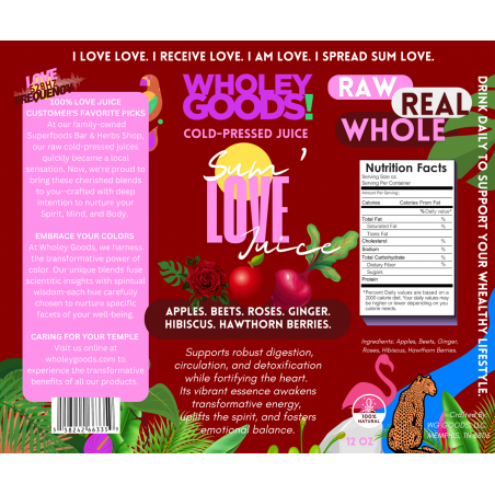 6 x 5  Wholey Goods Colorful Juice Love
