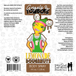 4 x 4 A & T Lemonade Donuts body spray