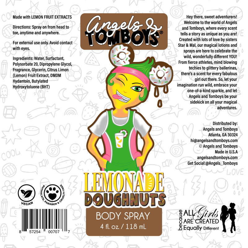 4 x 4 A & T Lemonade Donuts body spray