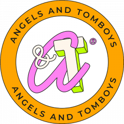3 INCH ROUND ANGELS & TOMBOYS STICKER
