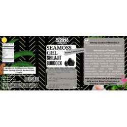 Qty- 14    7 x 3 Wholey Goods Seamoss Shilajit Burdock