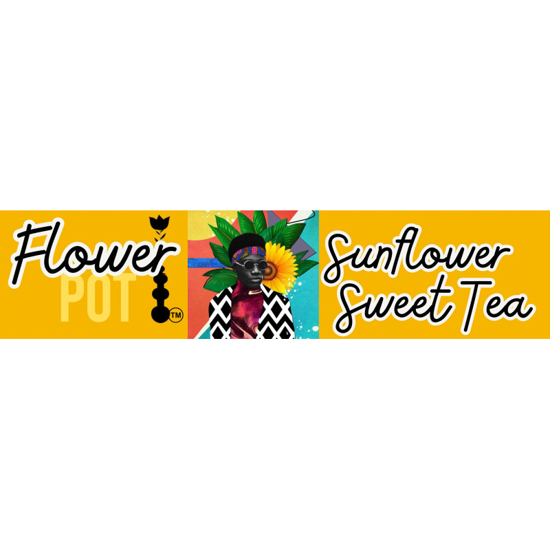 3 x .7 Sunflower Tea Neck label