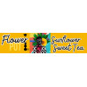 3 x .7 Sunflower Tea Neck label