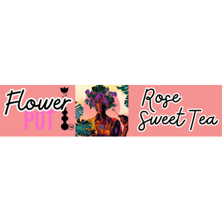 3 x .7 Rose Sweet Tea Neck label