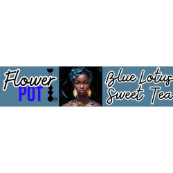 3 x .7 Blue Lotus Tea Neck label