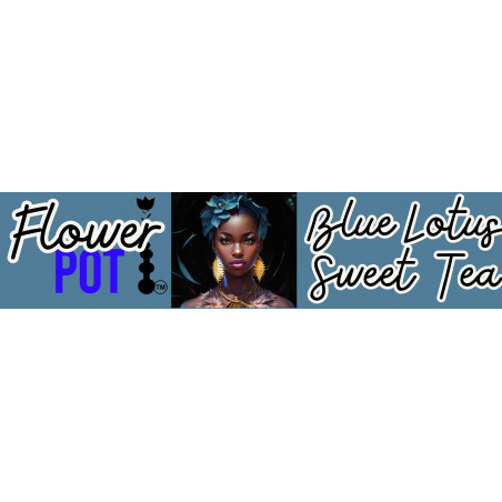 3 x .7 Blue Lotus Tea Neck label