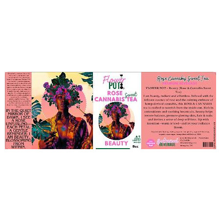 6 x 2.19  rose cannabnis tea