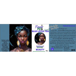 6 x 2.19 Blue Lotus Tea bottle label