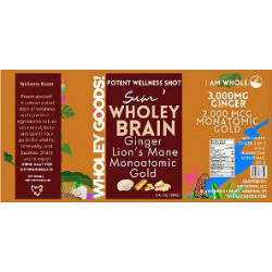 4 x 1.9 Wholey Goods Wellness Shot  Brain