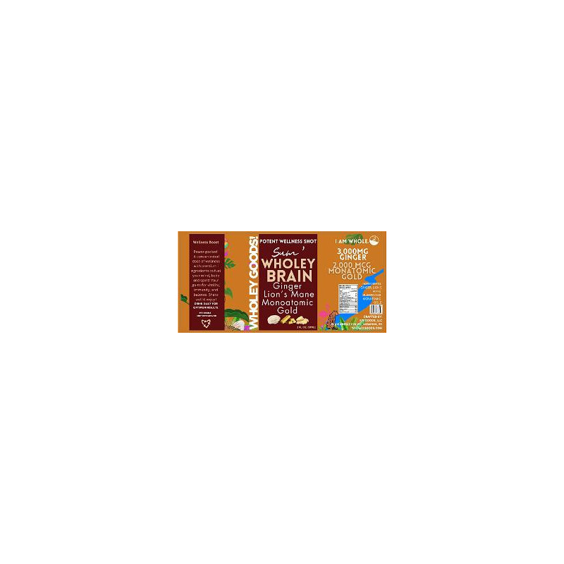 4 x 1.9 Wholey Goods Wellness Shot  Brain