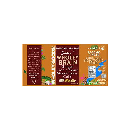 4 x 1.9 Wholey Goods Wellness Shot  Brain