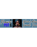 Flower Pot Tea bottle neck labels 3 x .7